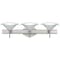 Besa Lighting Hoppi Vanity, Marble/Clear, Satin Nickel Finish, 3x5W LED 3SW-181304-LED-SN - alternate 1